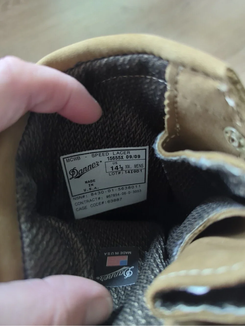 Genuine Danner USMC 15655X Size Men’s Military Boots MCWB  Speed Lacer USA 14.5